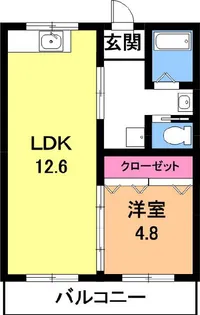 柏原農住団地K棟【2階】の間取り