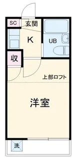 アミューズメント21塚越【1階】の間取り