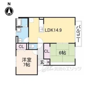 カーサベルデ【2階】の間取り
