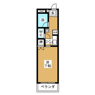 ラピッズセブンビル【4階】の間取り