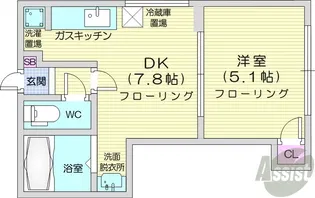 サンシャリエ南5条【3階】の間取り