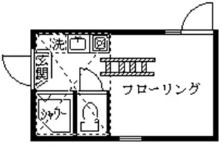 フェリススワン【2階】の間取り