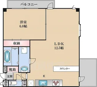 メロディーハイム野田阪神【3階】の間取り