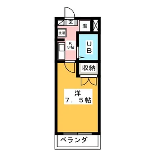 サライ忠節【2階】の間取り