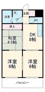 ベルメゾン伊藤【4階】の間取り