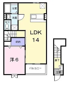 アメニティーハイツ川島II【2階】の間取り