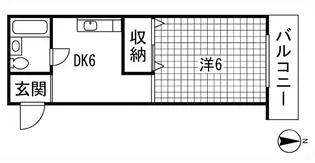 駅北ホワイトビル【5階】の間取り