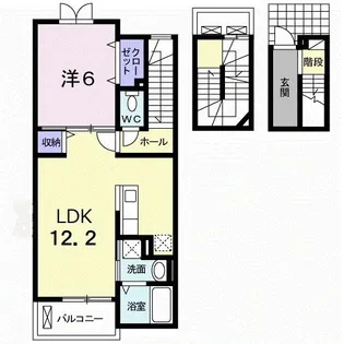 ラフレシール【3階】の間取り