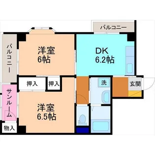愛・美・住 神野【4階】の間取り