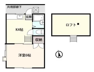 アシスト向ヶ丘【1階】の間取り