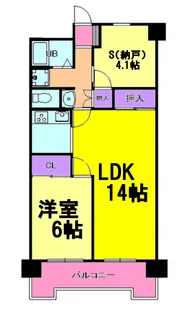 美しが丘アーバン【3階】の間取り