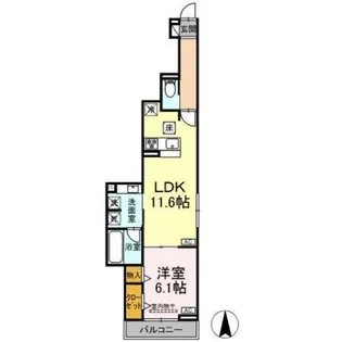 Willkommen(ヴィルコメン)【3階】の間取り