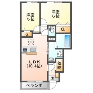 モンブランII【1階】の間取り