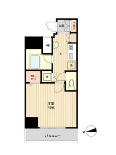 ラクラス新御徒町【2階】の間取り