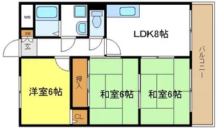 ルミエール花園【5階】の間取り