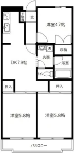 ヴェルドミール上大岡【2階】の間取り
