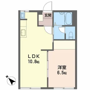 フレグランスHASAMA A【1階】の間取り