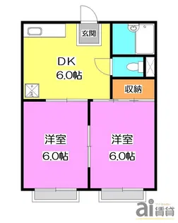ハンティングヒル【1階】の間取り