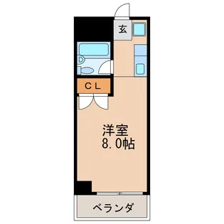 シャトー栄【4階】の間取り
