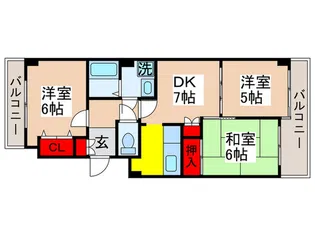 ドムス行徳【2階】の間取り