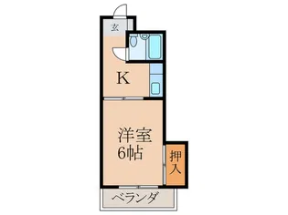 プレアール新津I【1階】の間取り