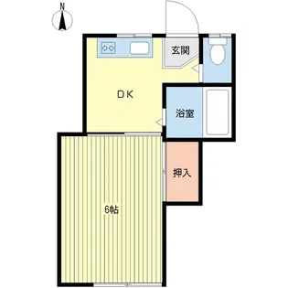 東洋荘【1階】の間取り