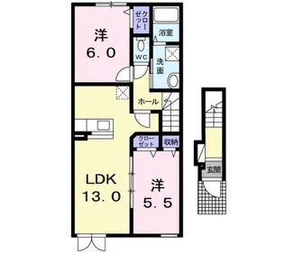 グロリアI【2階】の間取り