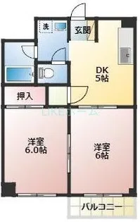 フォレスト西船【1階】の間取り