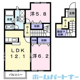 サンリットA【2階】の間取り