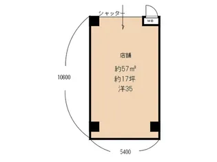 フレックススクエア中村【1階】の間取り