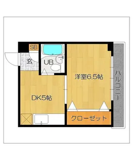 エステートピア薬院【4階】の間取り
