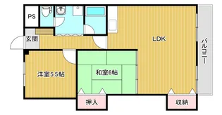 新潟駅南ハイツ【5階】の間取り