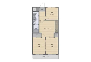 薫壮コーポ【1階】の間取り