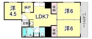 シャトレイユ【4階】の間取り