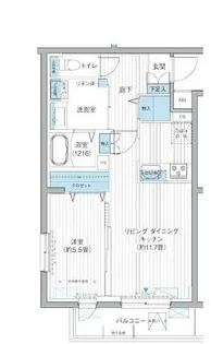 クラルテラセ新宿富久【2階】の間取り