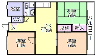 福岡県久留米市津福本町【マンション】の間取り