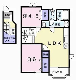 兵庫県加東市下滝野2【アパート】の間取り