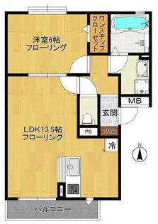 Rose Wood【3階】の間取り