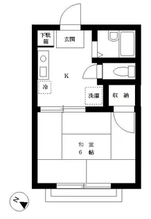 ハイホーム鳥海【1階】の間取り