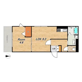 ベルテンポ東向日【3階】の間取り