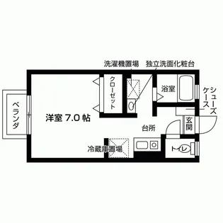 アミティエ三生園【1階】の間取り