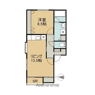 ソレイユ伏見台I【1階】の間取り