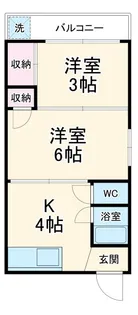 大橋荘【2階】の間取り