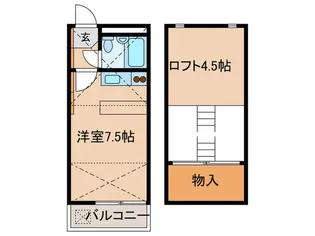ビレッジアップ梶ヶ谷【1階】の間取り