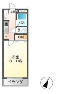 レジデンス・ウィロー II【1階】の間取り