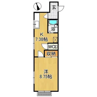 ハウス耕【1階】の間取り