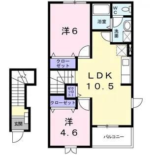 セレッソ・リーオ【2階】の間取り