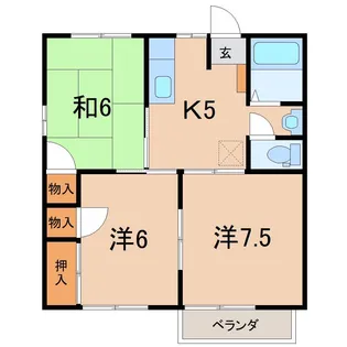 メゾンローズC【2階】の間取り
