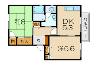 カーサYM II【2階】の間取り