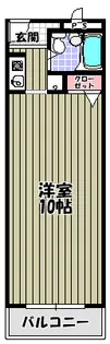 1Kの間取り画像
